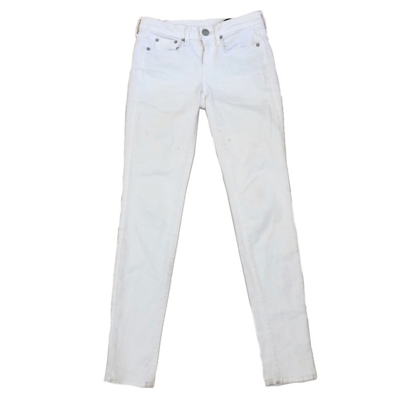 Vince White Cotton Skinny Jeans Pants - Picture 2 of 10